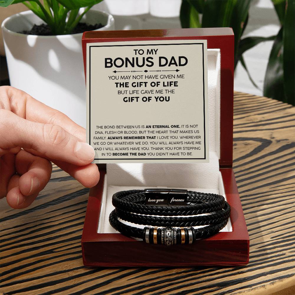 To my Bonus Dad Love You Forever Bracelet