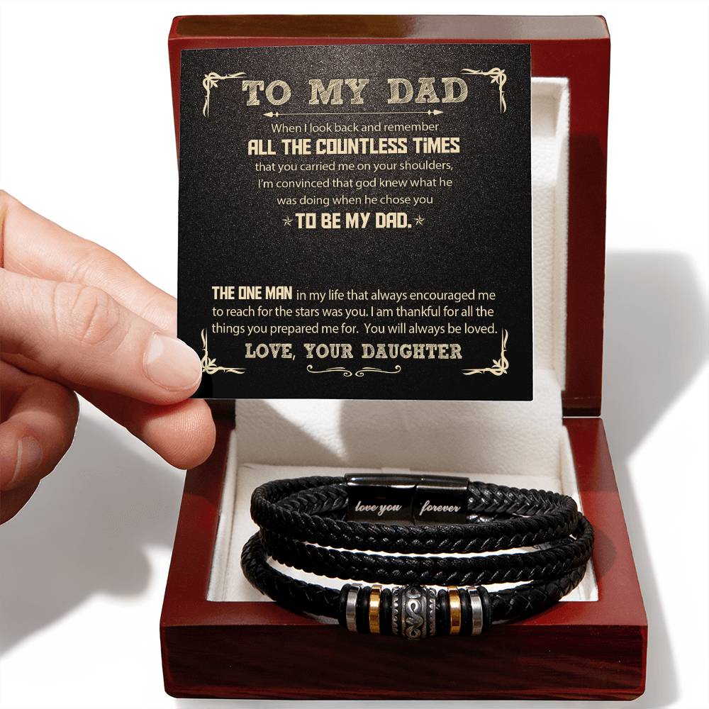 My Dad - God Chose You D Love You Forever Bracelet