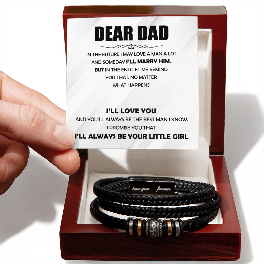 Dear Dad - The Best Man Love You Forever Bracelet