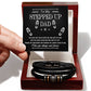 To My Stepped Up Dad Love You Forever Bracelet