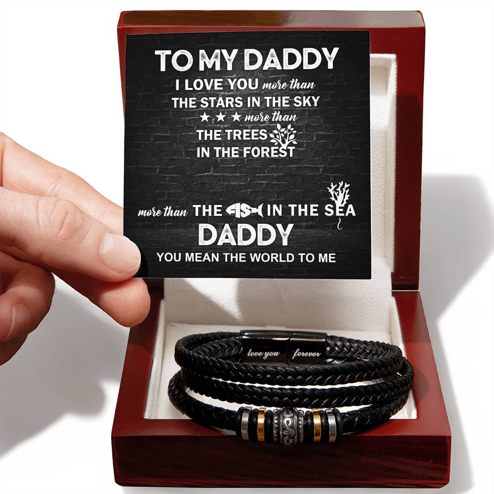 Daddy - I Love You Love You Forever Bracelet