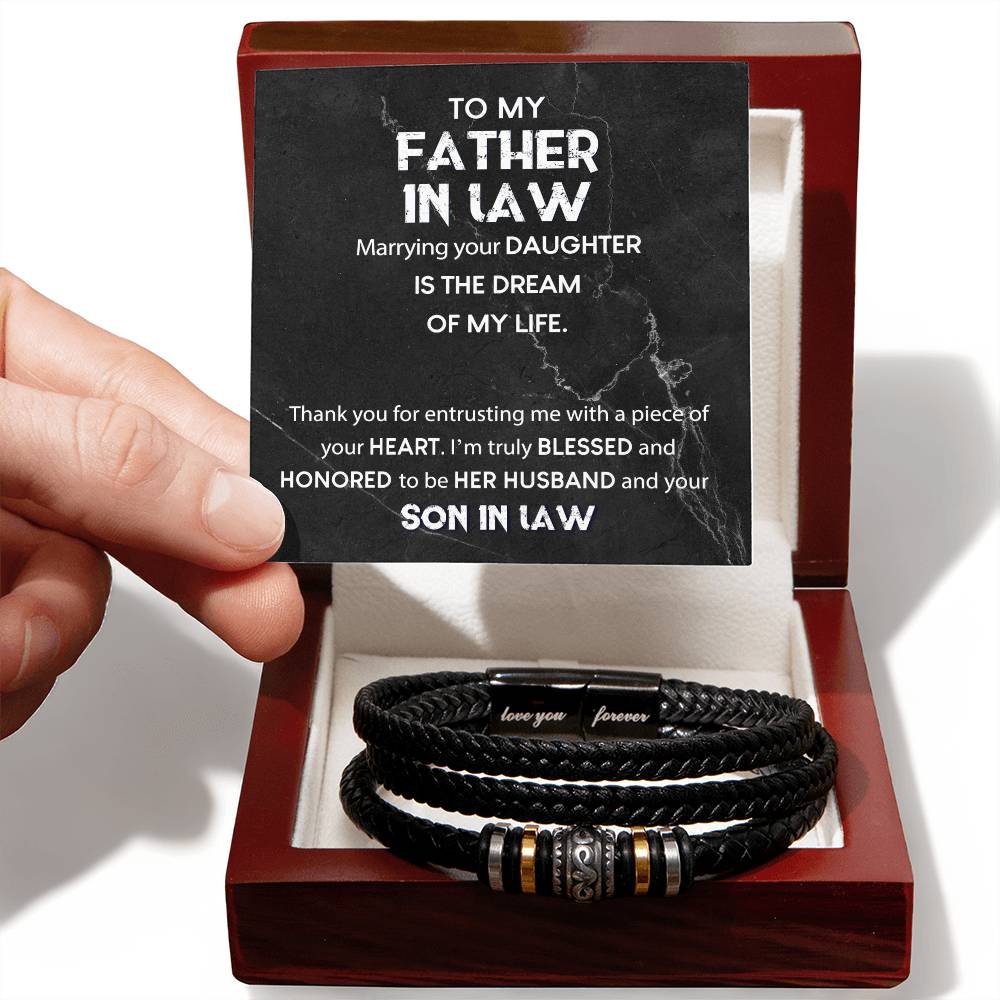 Father In Law - Dream Of My Life Love You Forever Bracelet