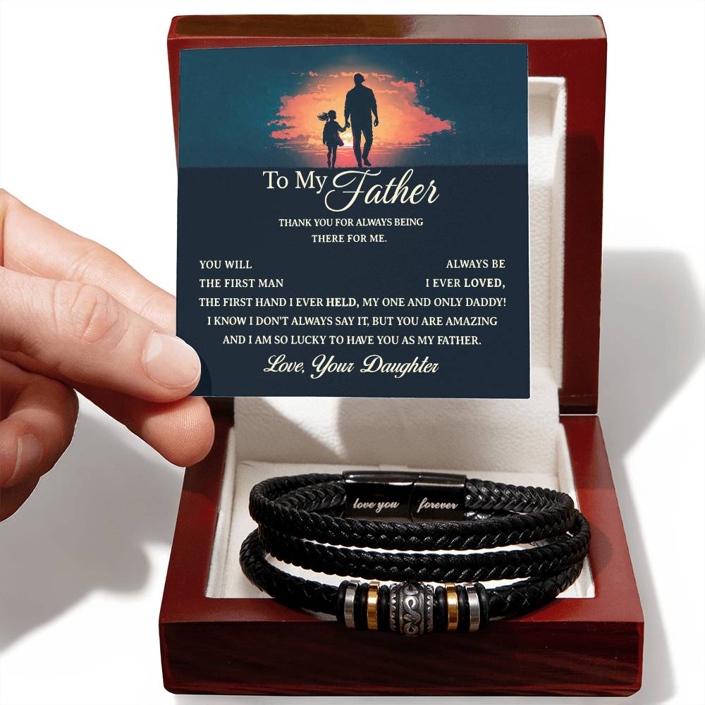 To My Father - Always Loved Love You Forever Bracelet