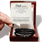 Dad Noun Love You Forever Bracelet