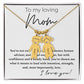 To my loving Mom