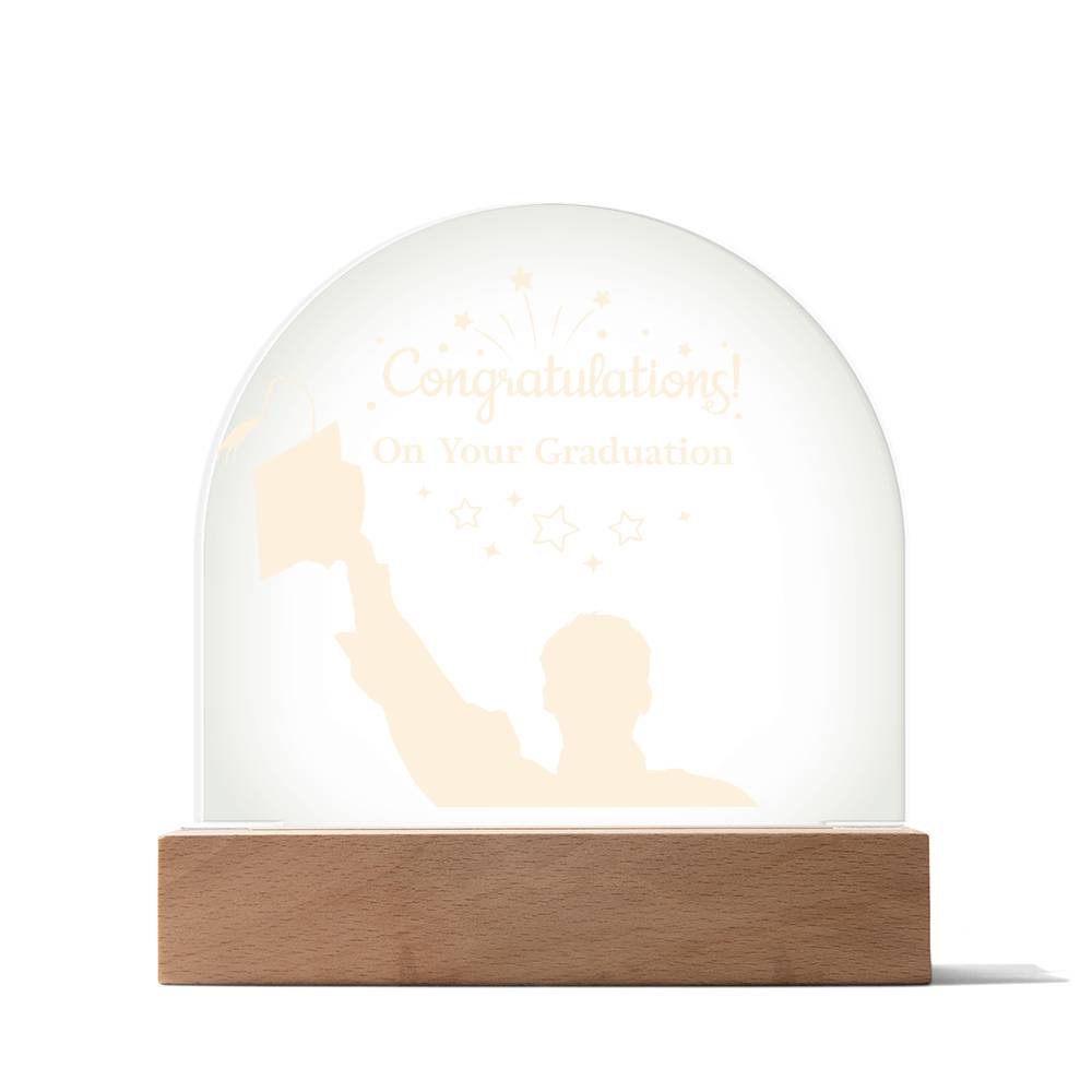 Congratulations On Your Graduation Acrylic Dome