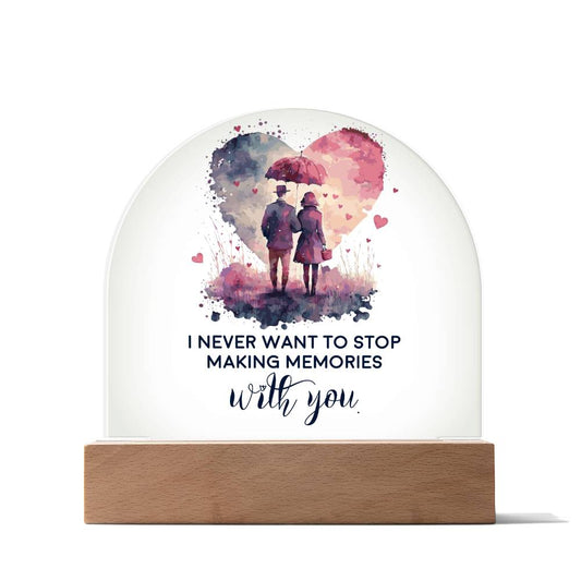 Memories With You Acrylic Dome