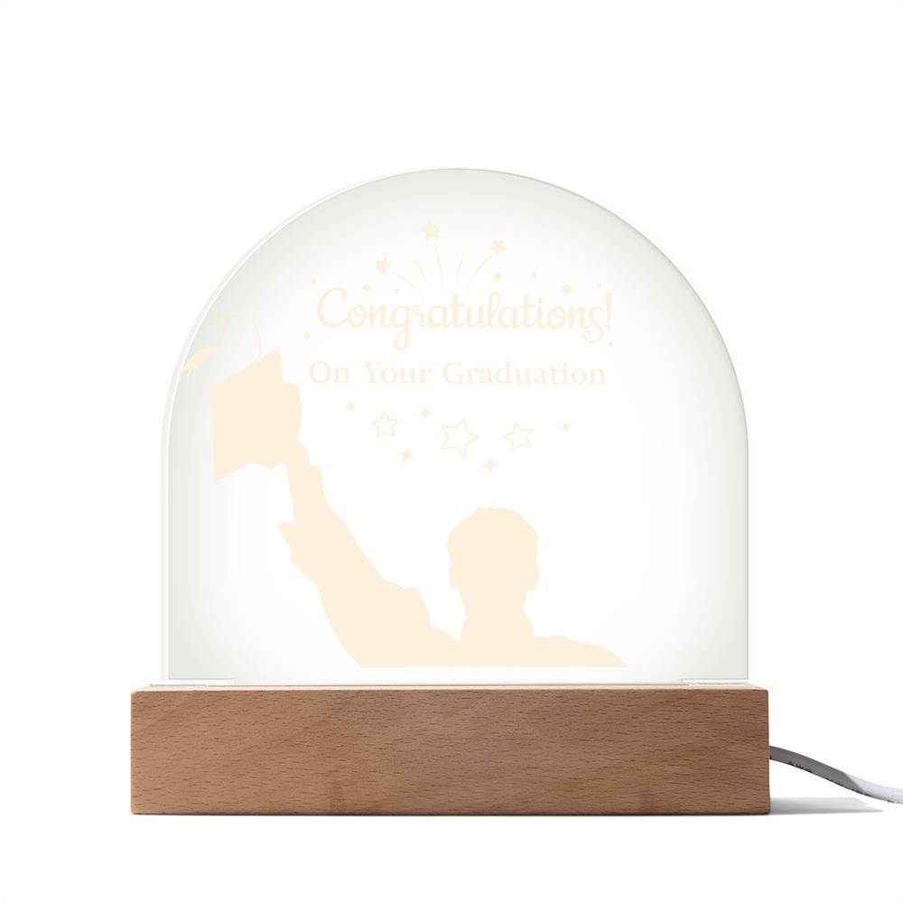 Congratulations On Your Graduation Acrylic Dome