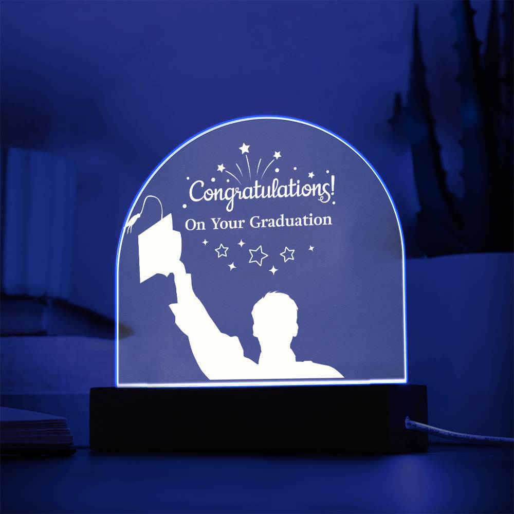 Congratulations On Your Graduation Acrylic Dome