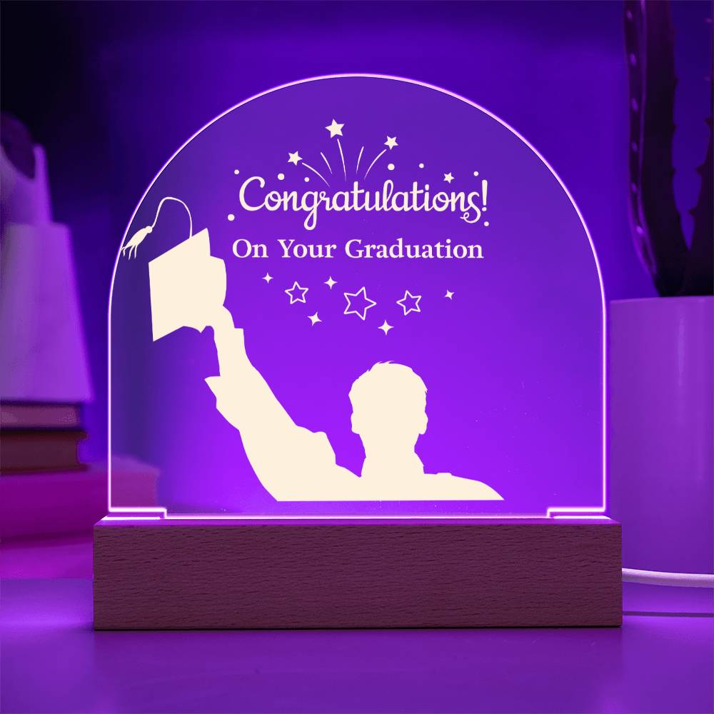 Congratulations On Your Graduation Acrylic Dome