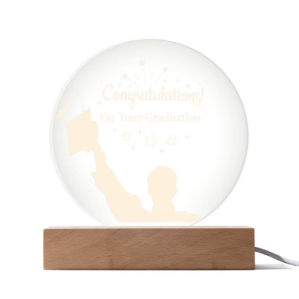 Congratulations On Your Graduation Acrylic Circle