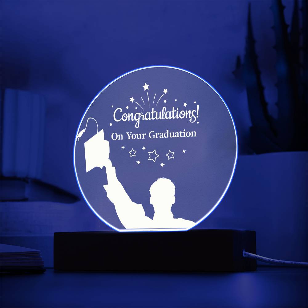 Congratulations On Your Graduation Acrylic Circle