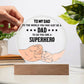 Dad - SuperHero Acrylic Circle