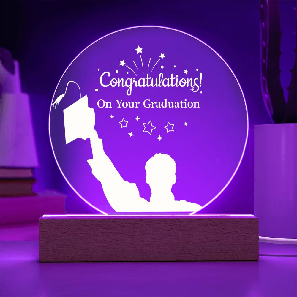 Congratulations On Your Graduation Acrylic Circle