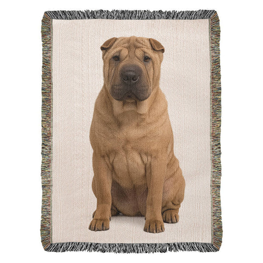 Shar-Pei Dog Lover's Blanket – Unique Woven Throw