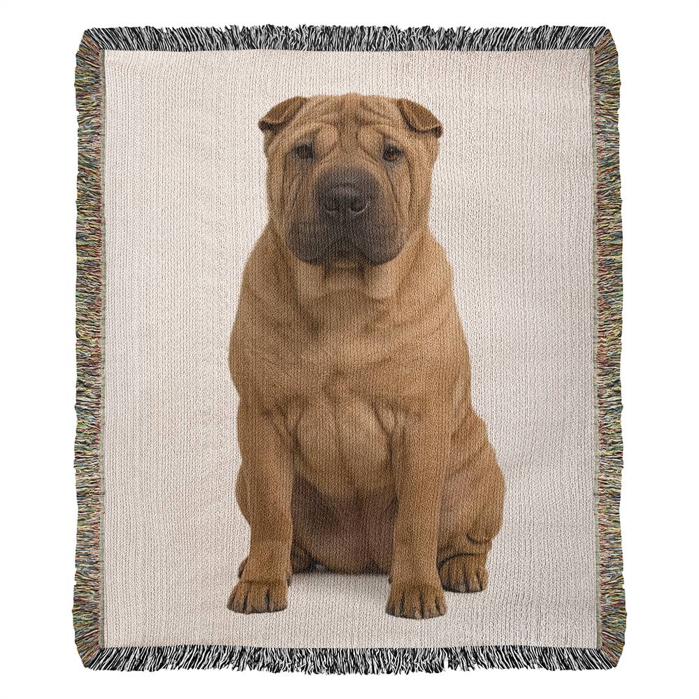 Shar-Pei Dog Lover's Blanket – Unique Woven Throw