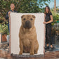 Shar-Pei Dog Lover's Blanket – Unique Woven Throw