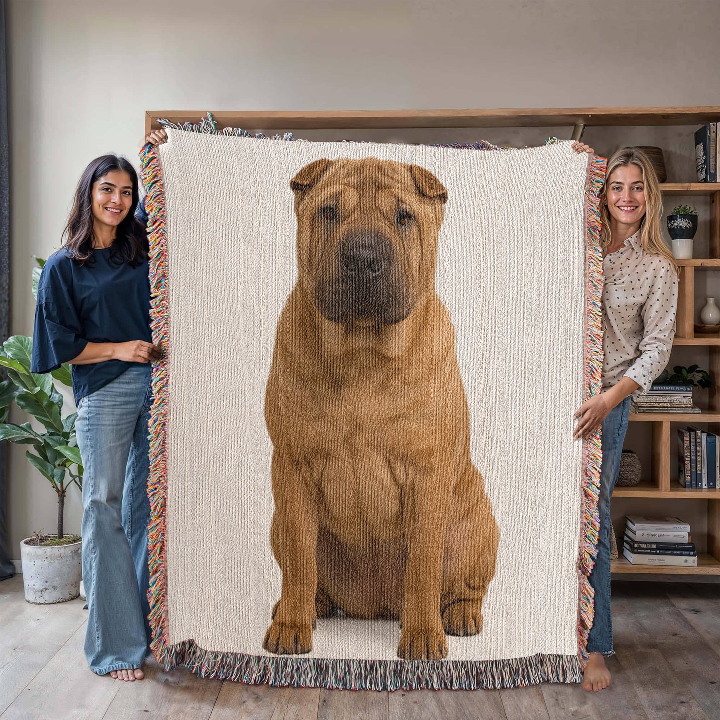 Shar-Pei Dog Lover's Blanket – Unique Woven Throw