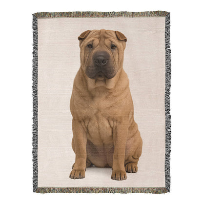 Shar-Pei Dog Lover's Blanket – Unique Woven Throw