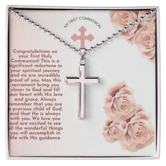 Cross necklace|first communion