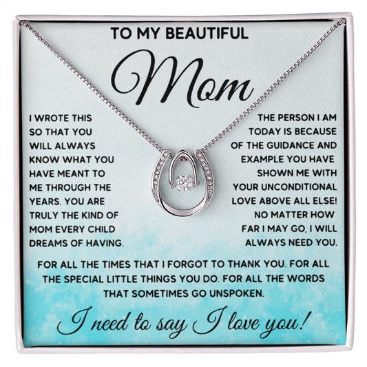To My Beautiful Mom