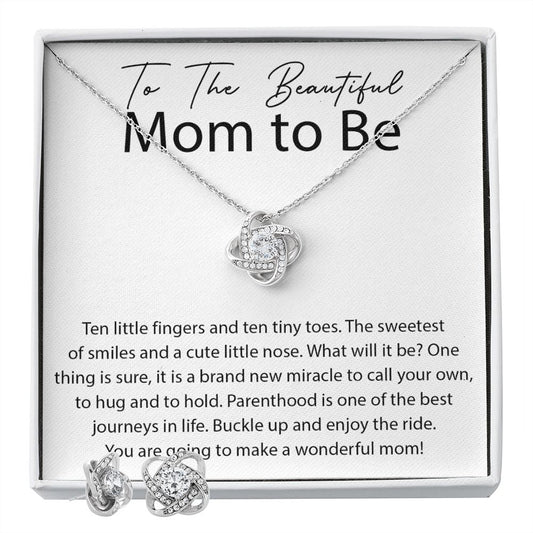 You will make a Wonderful Mom Love Knot and Earring set|Mom