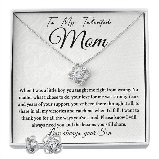 Talented mom love knot