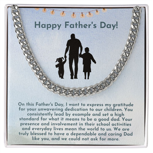 Happy Father's Day - link chain