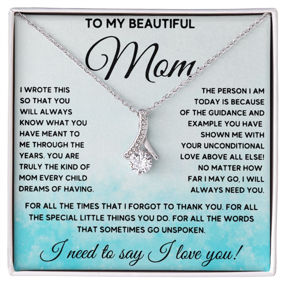 To My Beautiful Mom