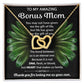 Bonus Mom interlocking hear necklace