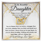 Beautiful Daughter - Braver Than You Believe interlocking hear necklace