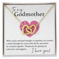 To My Godmother copy interlocking hear necklace