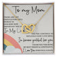 To My Mom - Forever Grateful For You interlocking hear necklace