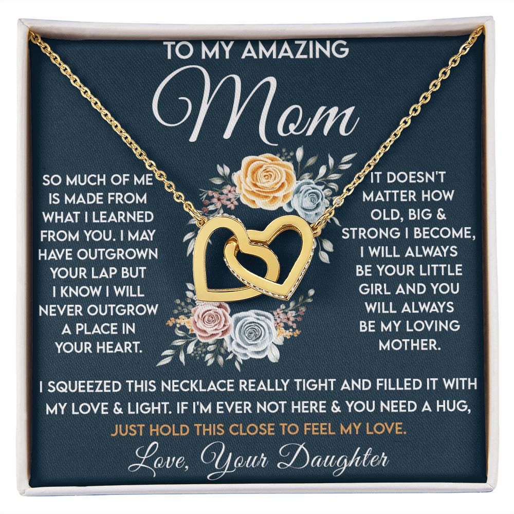 Amazing Mom - Learned From You copy interlocking hear necklace