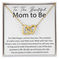 You will make a Wonderful Mom interlocking hear necklace