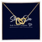 interlocking hear necklace