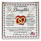 Beautiful Daughter - Closed My Eyes interlocking hear necklace