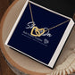 interlocking hear necklace