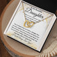 Beautiful Daughter - Braver Than You Believe interlocking hear necklace