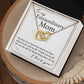 To My Extraordinary Mom interlocking hear necklace