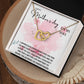 mother's day from husband interlocking hear necklace