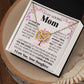 Loving Mom interlocking hear necklace