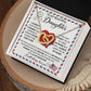 Beautiful Daughter - Closed My Eyes interlocking hear necklace