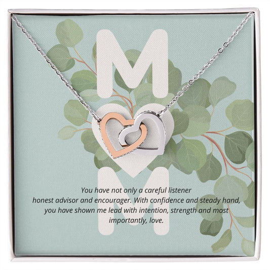 mom, you have not only a careful listener interlocking hear necklace