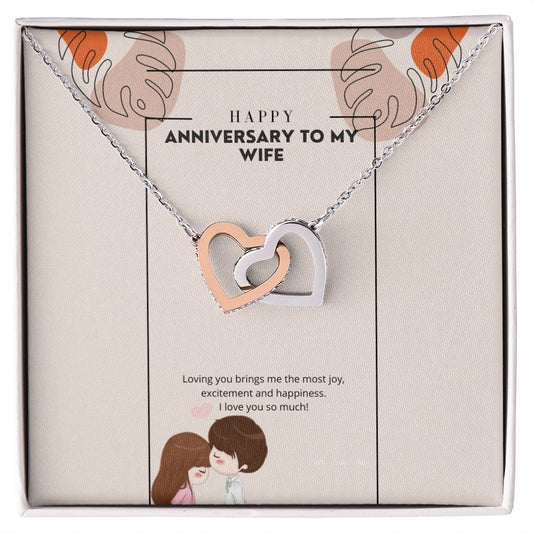Happy anniversary (Instagram Story) (1000 × 1000 px) interlocking hear necklace