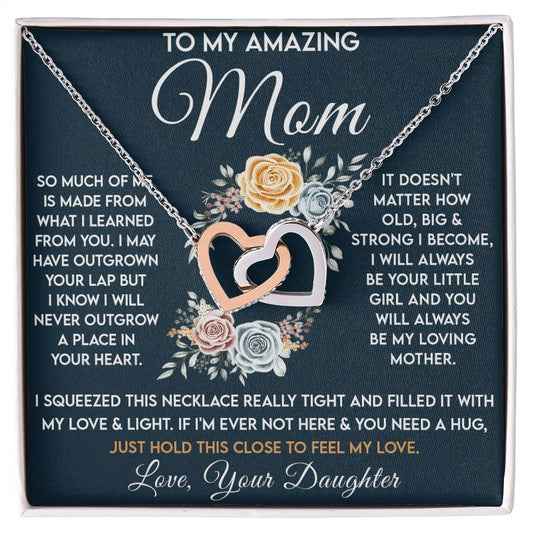 Amazing Mom - Learned From You copy interlocking hear necklace
