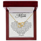To My Mom - Appreciate You Always interlocking hear necklace