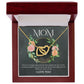 Mom - Not Enough Words interlocking hear necklace
