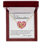 To My Godmother copy interlocking hear necklace