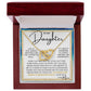 Dance In The Rain - To My Daughter interlocking hear necklace